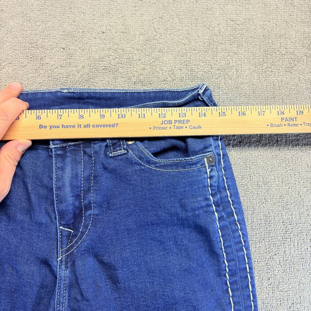 True Religion Skinny Jeans Women's 28 Blue Denim Stella Mid Rise Stretch Buddha - Picture 7 of 8